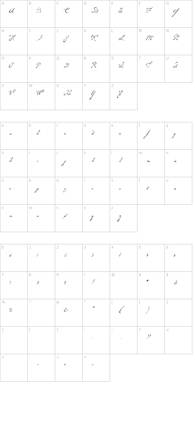 al-cadence character map