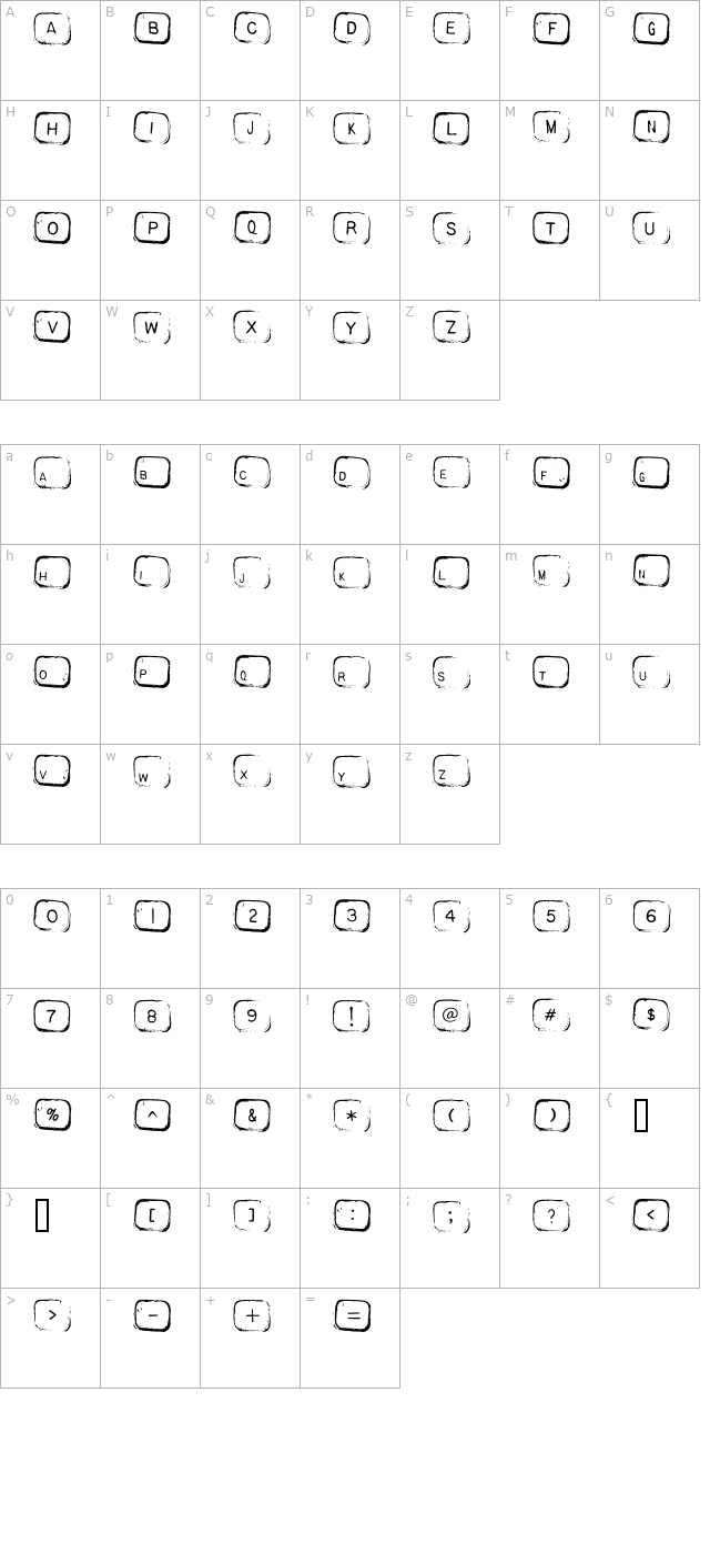 al-keyboard character map