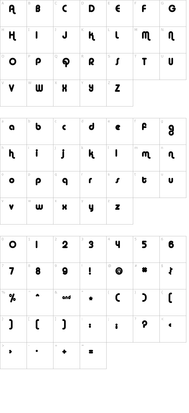 alba-matter character map