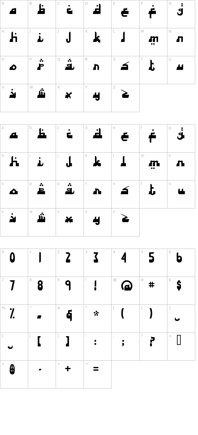 alhambra-deep character map