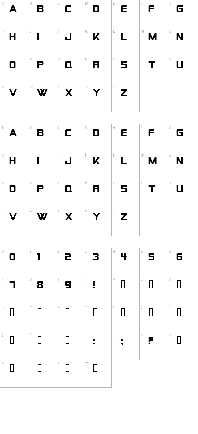 alien-encounters-solid-bold character map