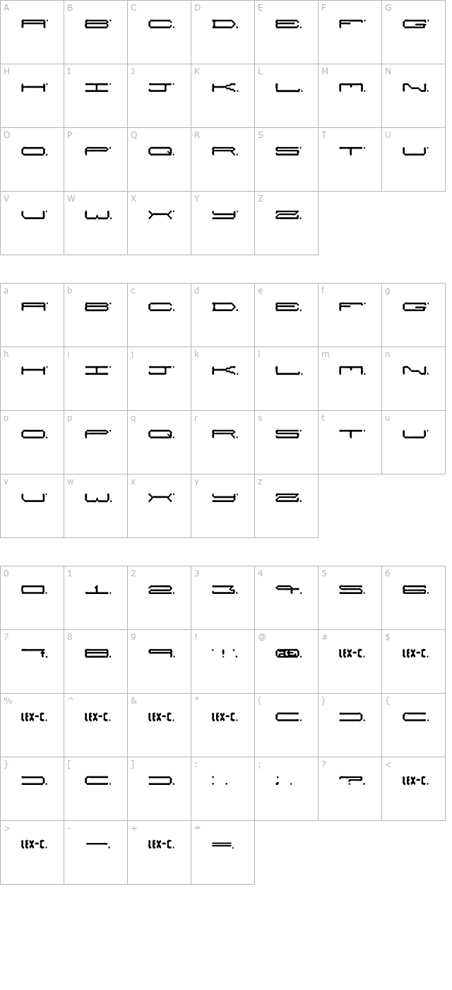 alienwarping character map