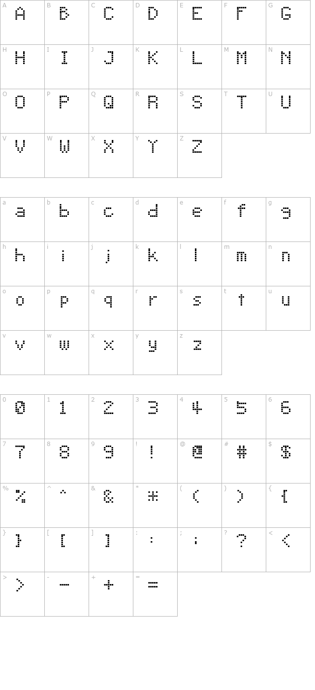 alphabet-04 character map