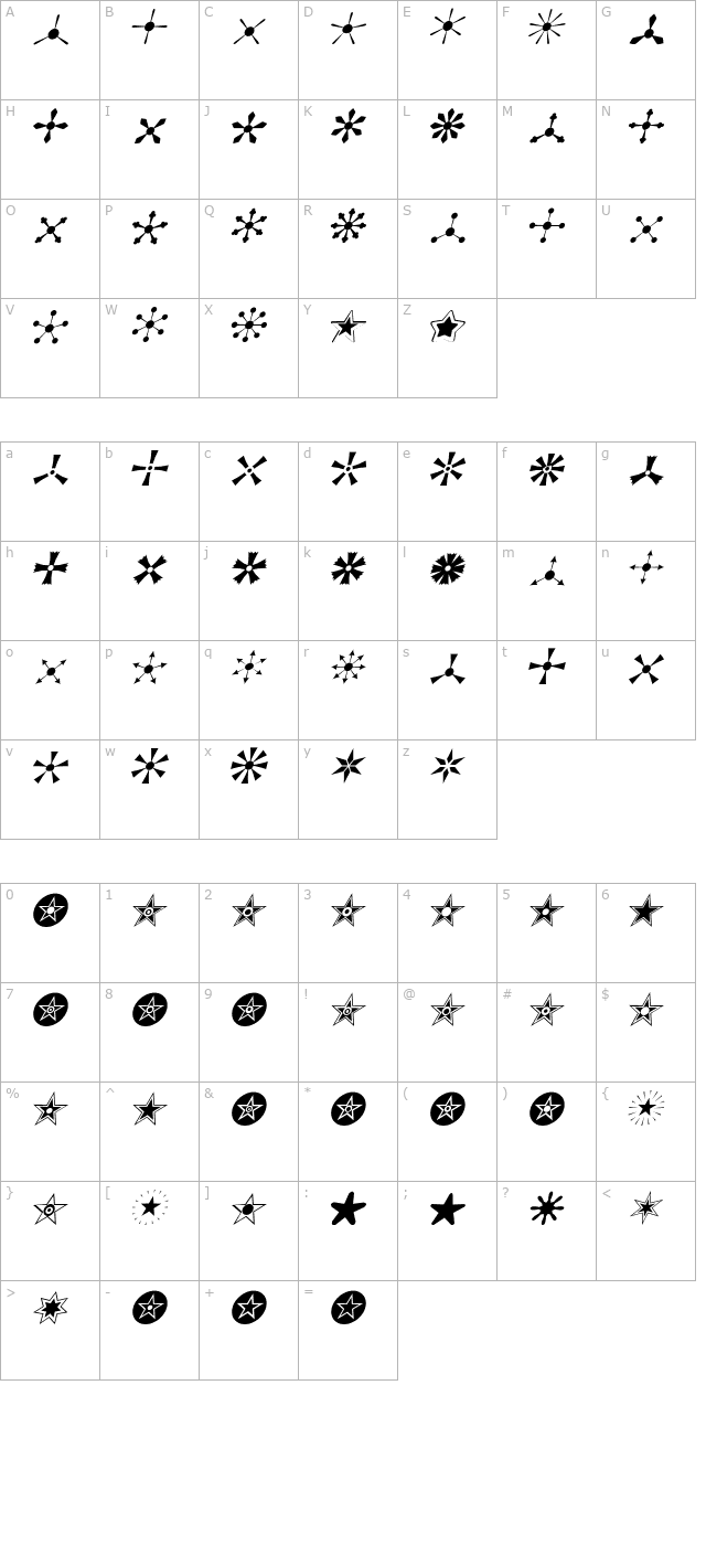 altemusstarstwoitalic character map