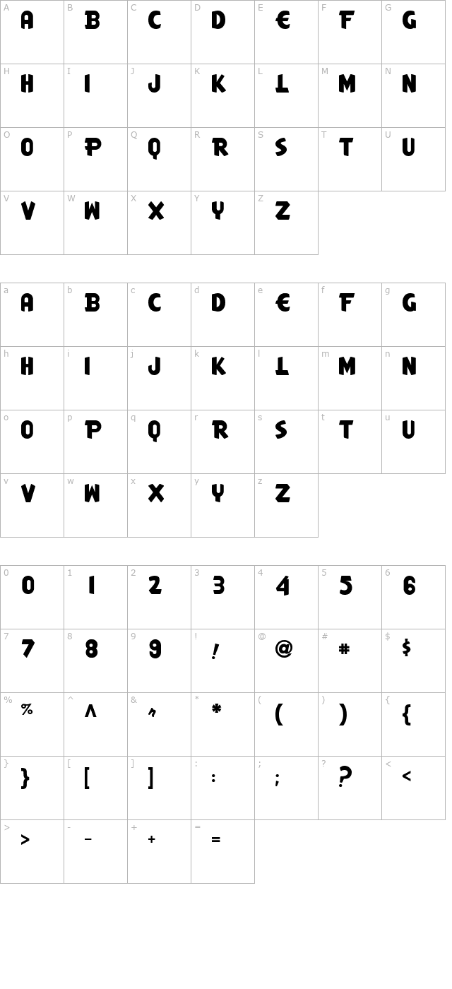 americancheese character map