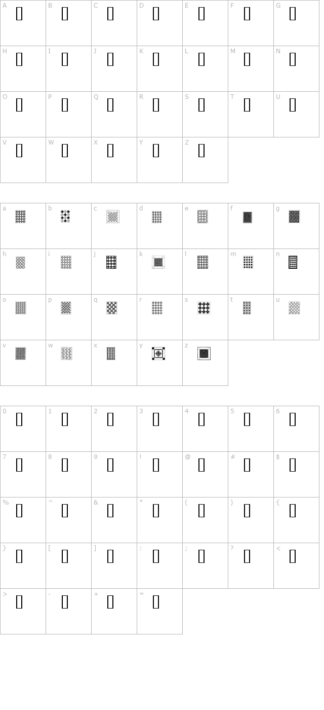 amish-quilts character map