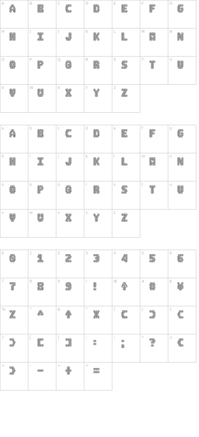 amp character map