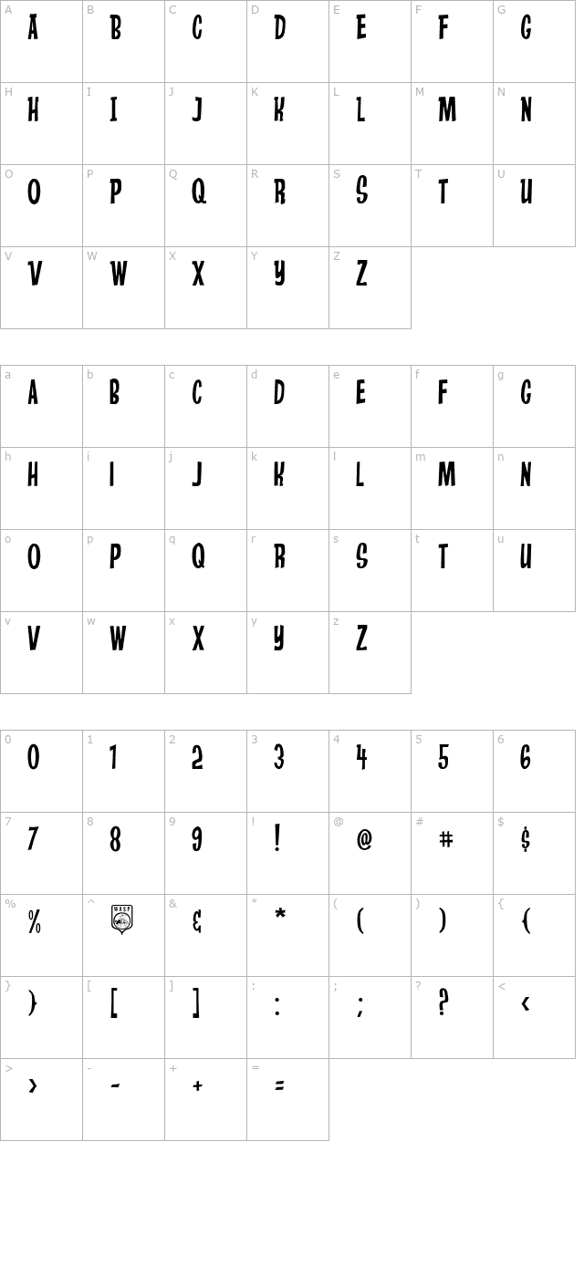 anderson-stingray character map