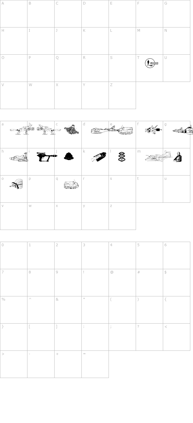 anderson-ufo character map