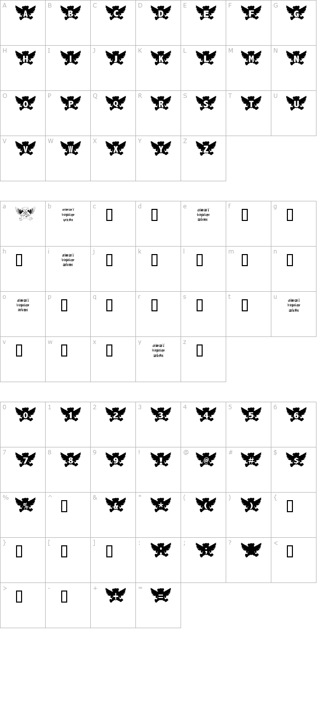 angel-bear character map