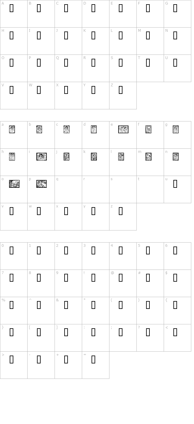 AngelsFairies character map