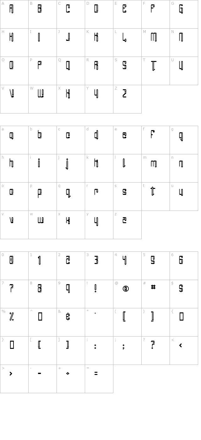 angie-groovin character map