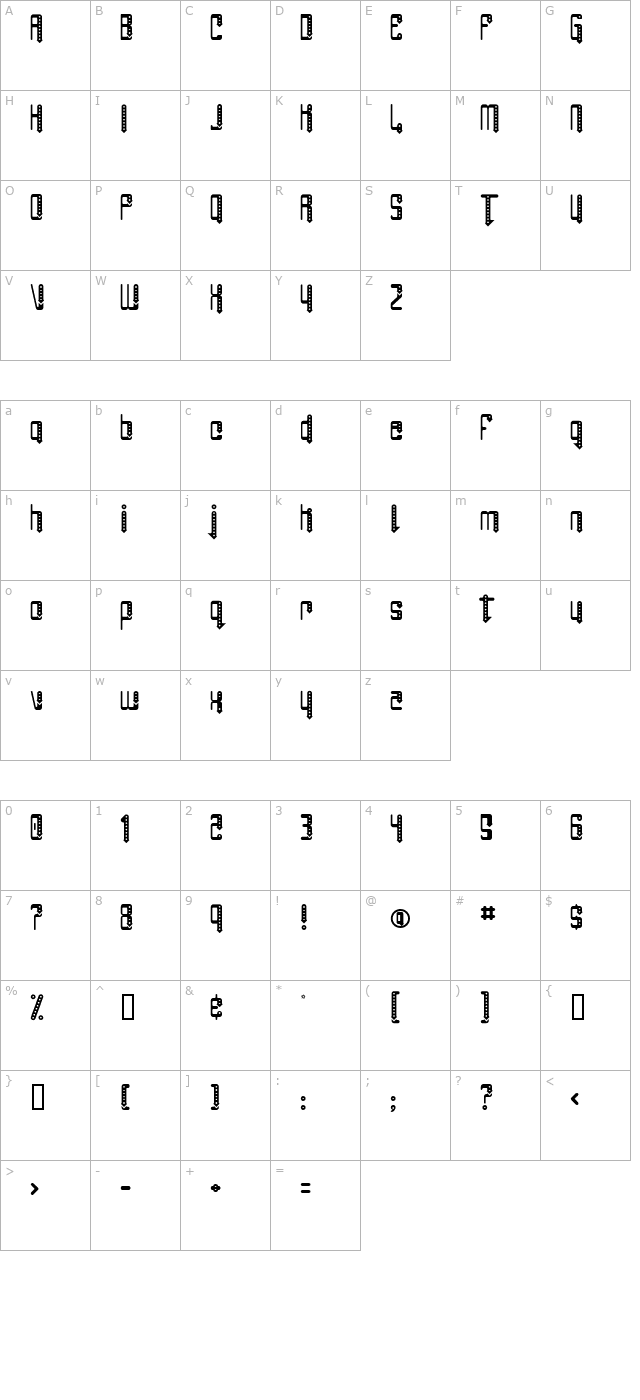 angie-pierced character map