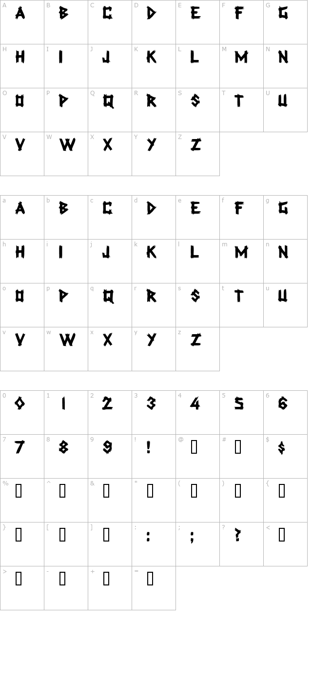 AnticCapsSSK character map