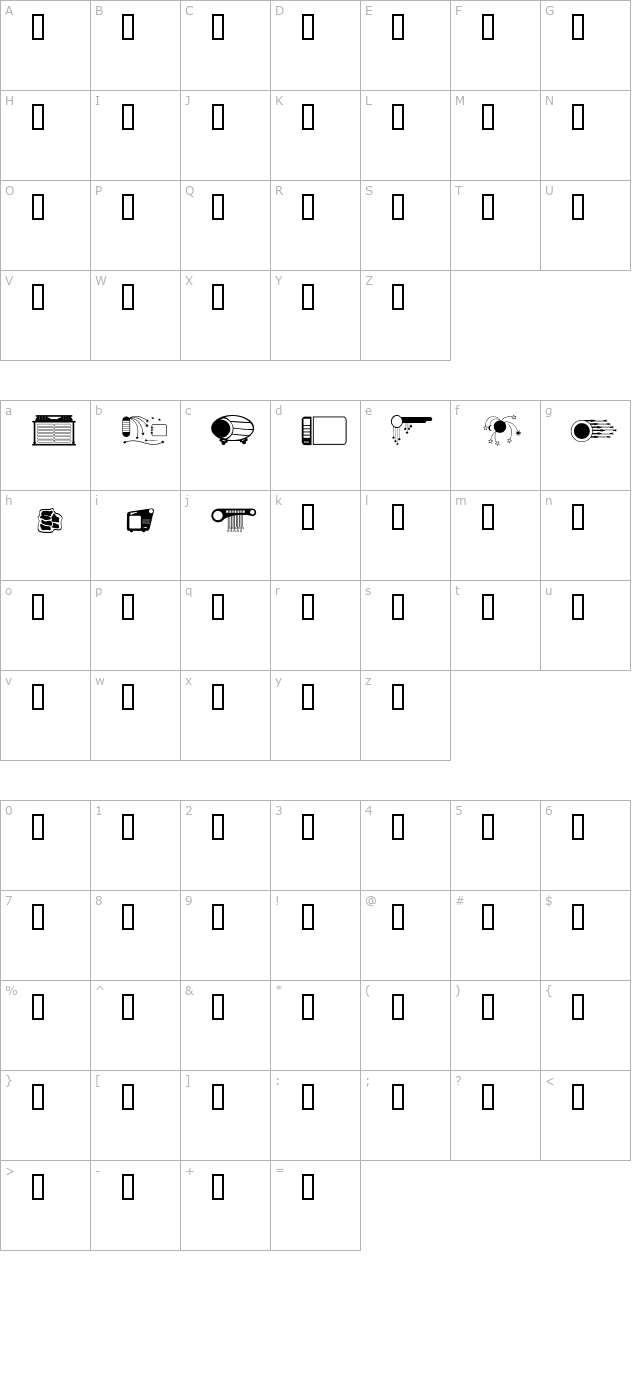 ap-fancynavs character map