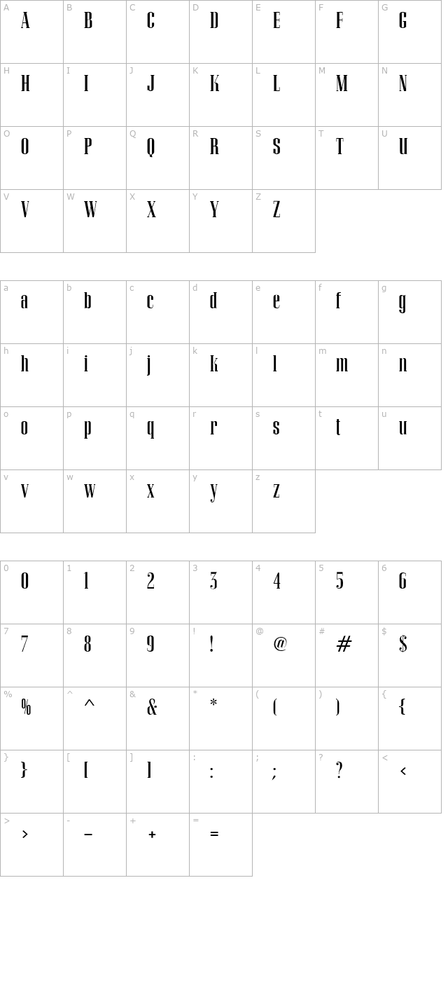 APCorvinusSkyline character map