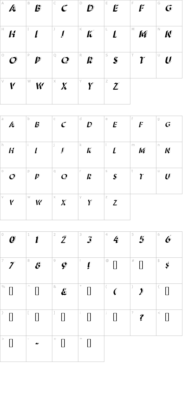 apexshadowscapsssk-italic character map