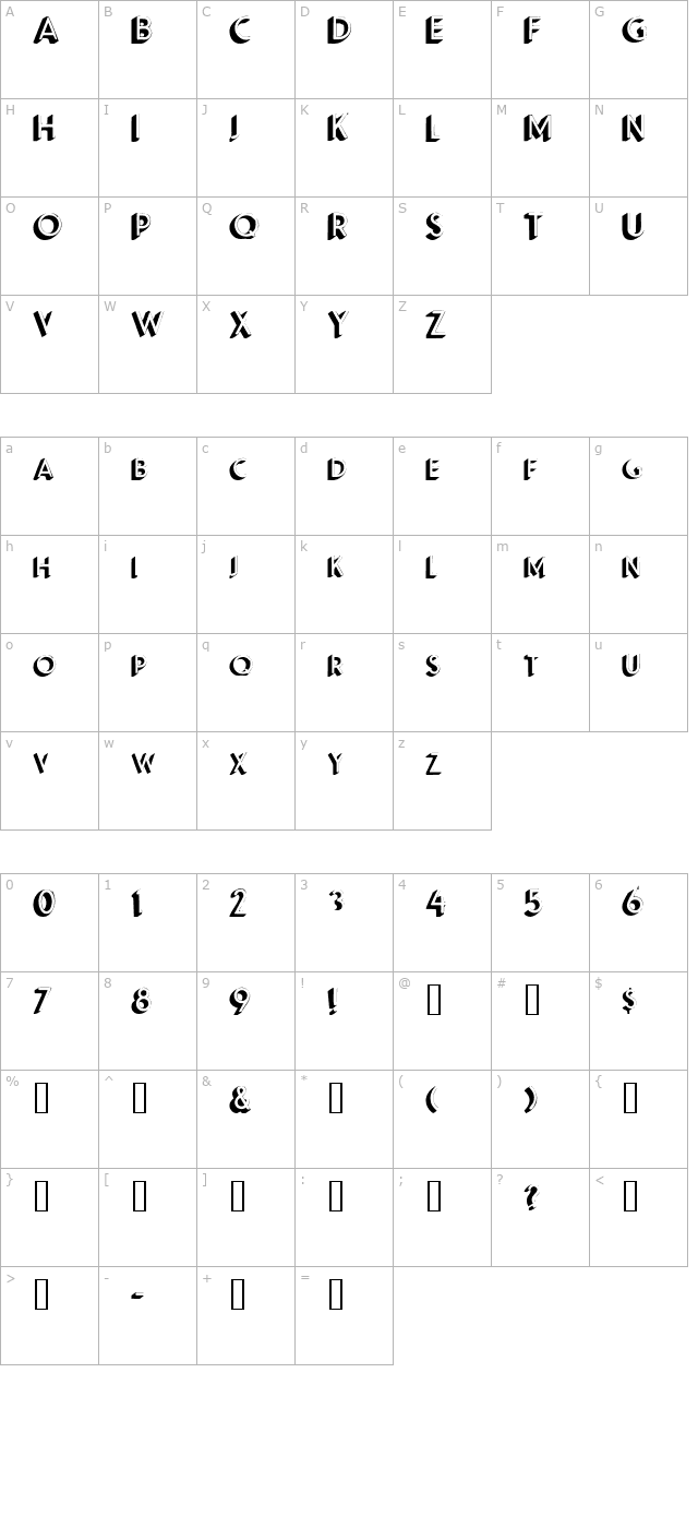 ApexShadowSCapsSSK character map