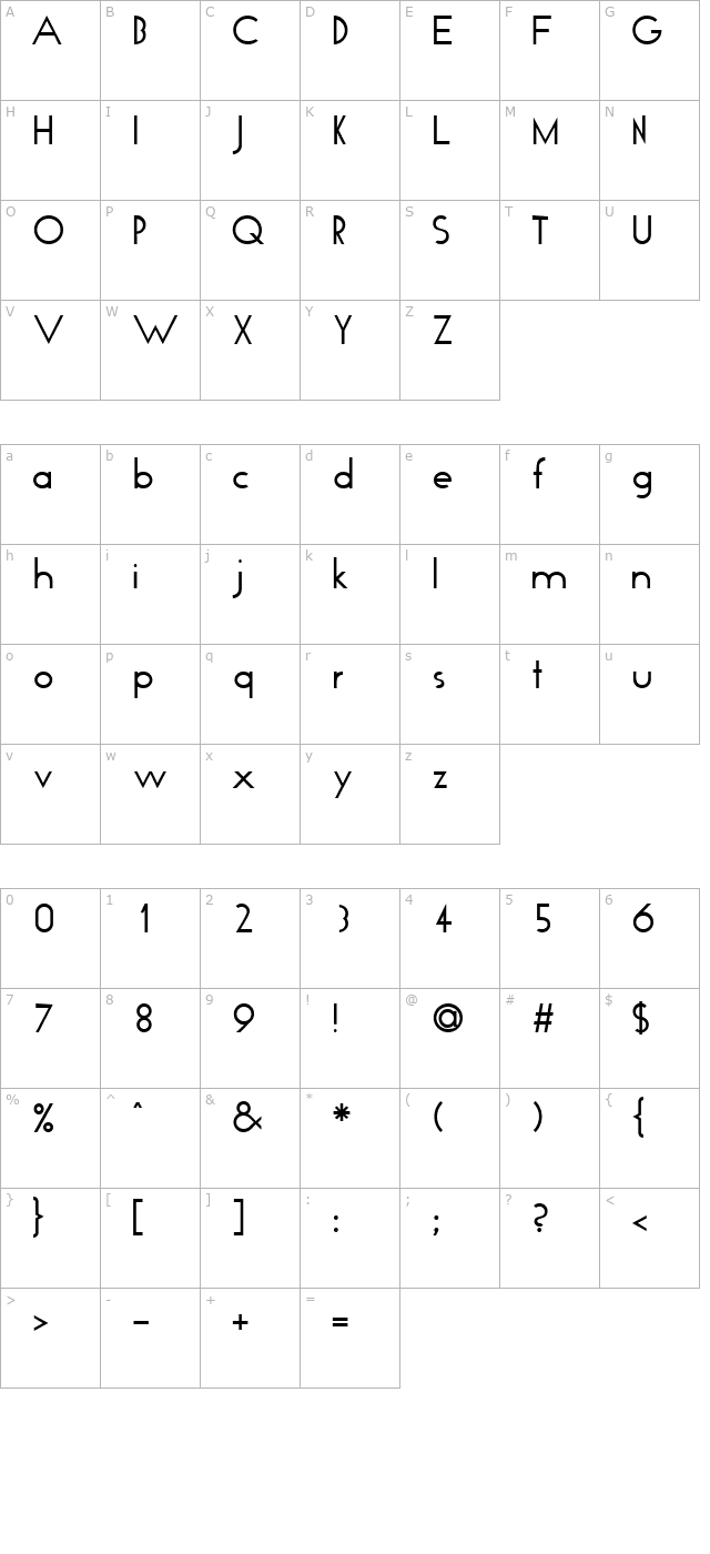 ApropaSSK character map