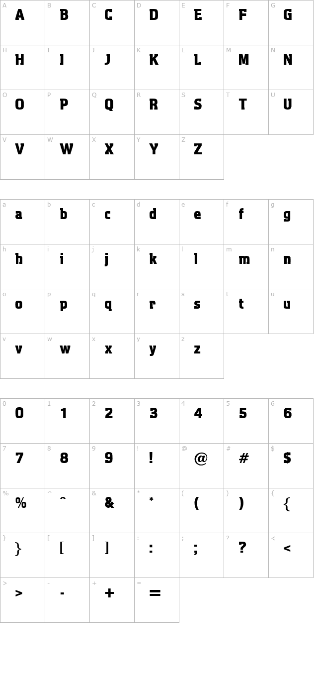 AquaticHeavy character map