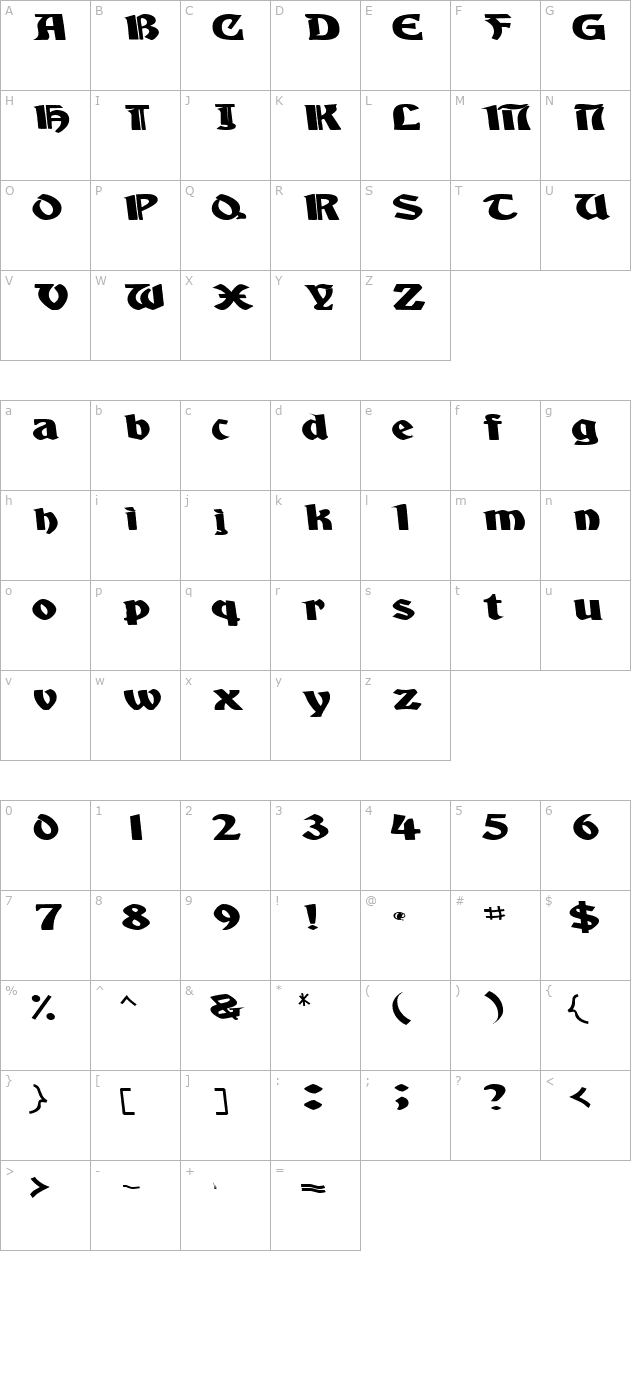 aquiestassk character map