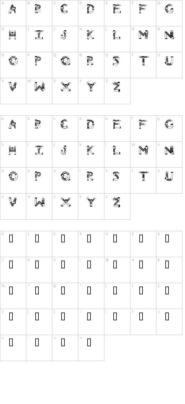 Arbitre character map