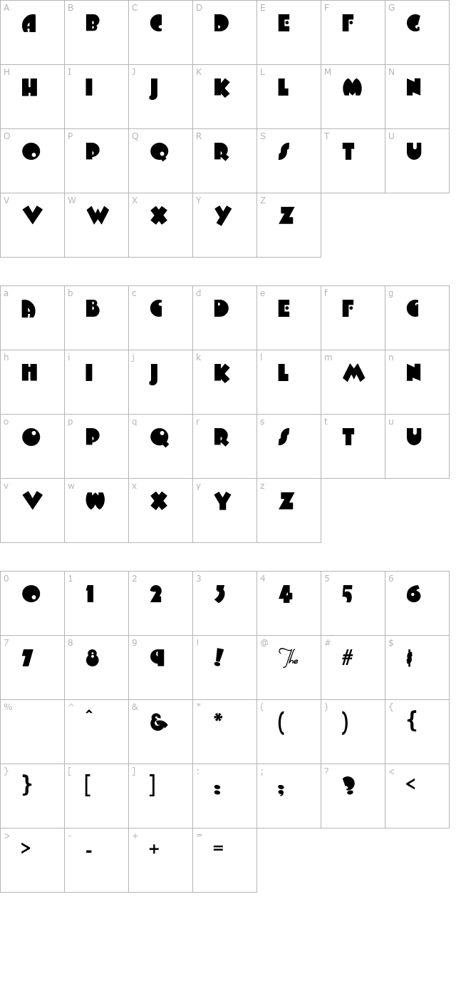 arbucklefat character map