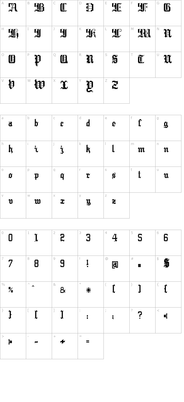 argor-cwar-scaqh character map