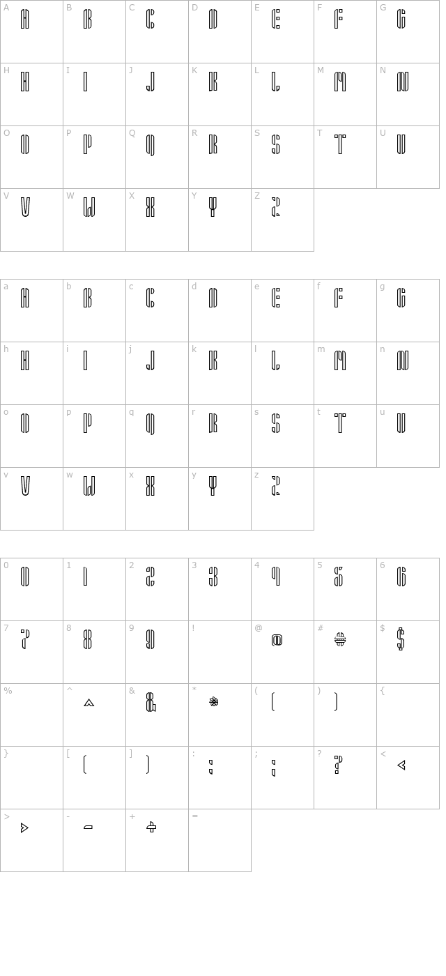 Armin character map