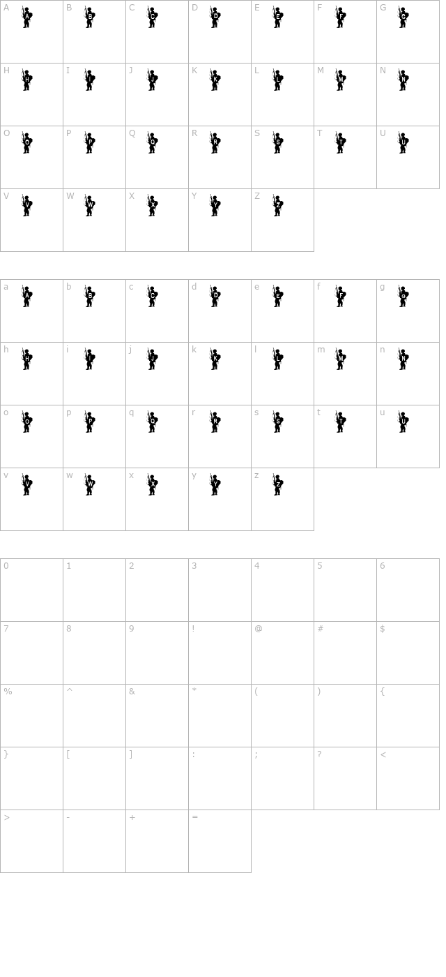 army-boy character map