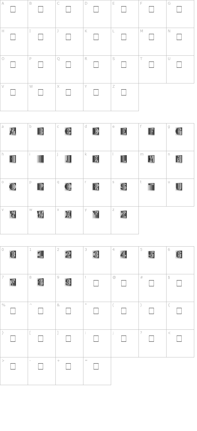 arrgh character map