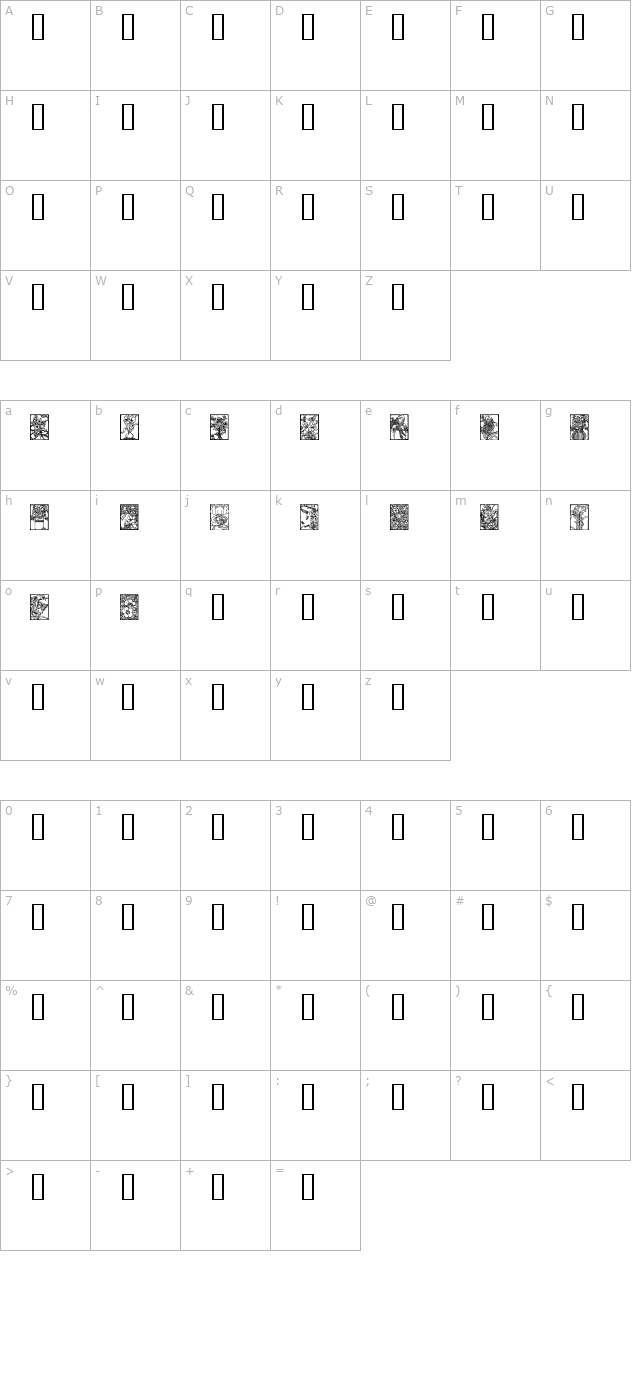 art-nouveau-flowers character map
