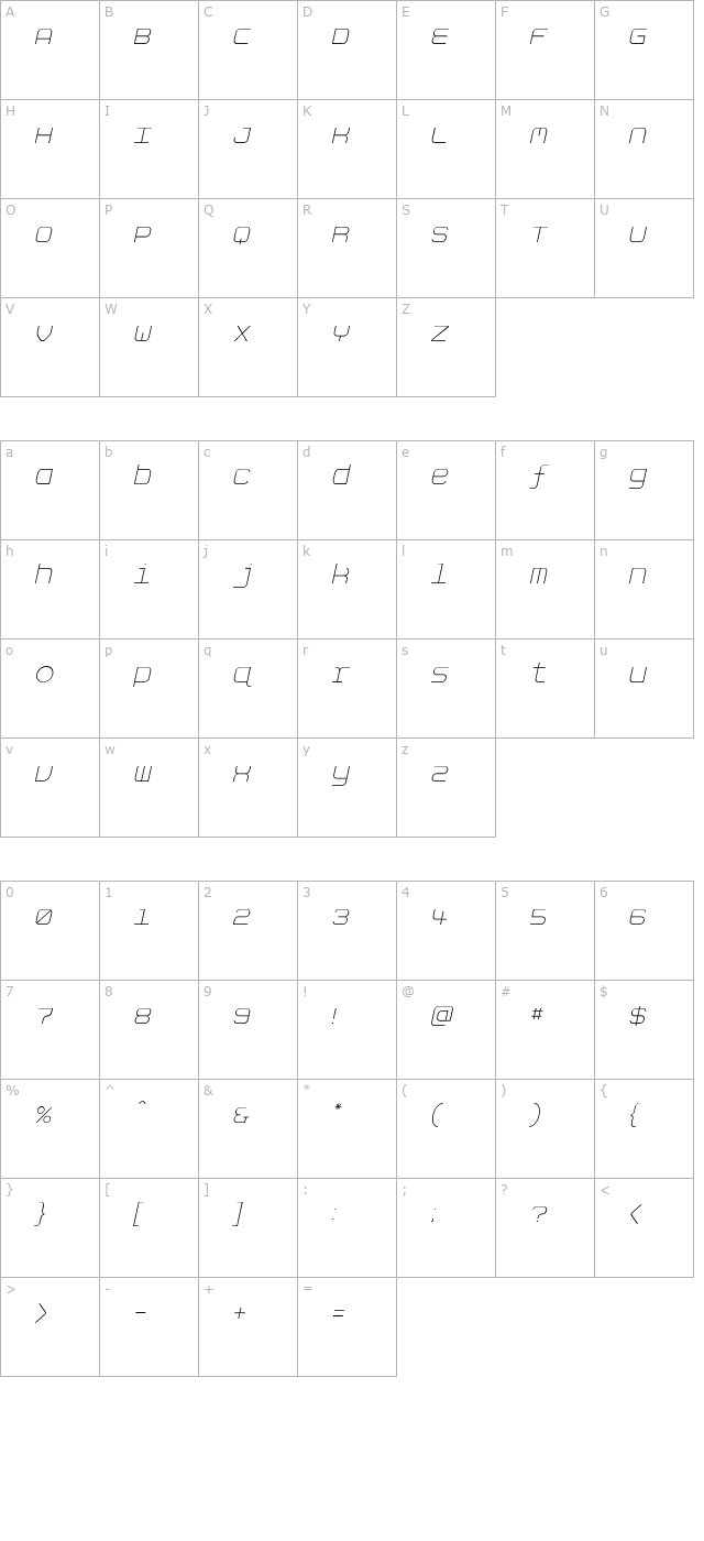 AspirinRefillDazed character map