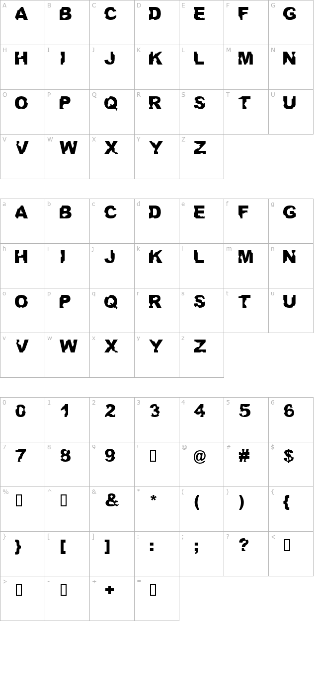 ateupwithdumbass character map