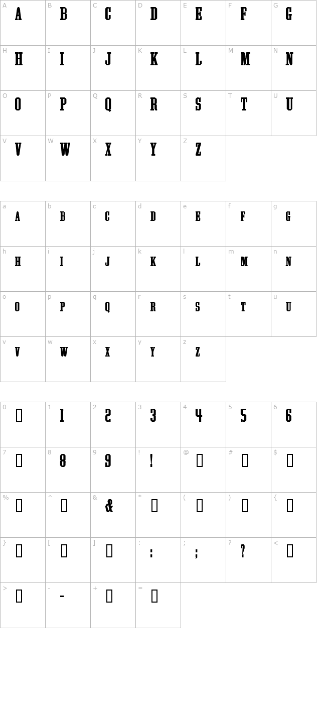 Athletic Supporter character map