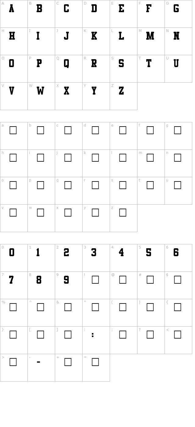 athletic character map