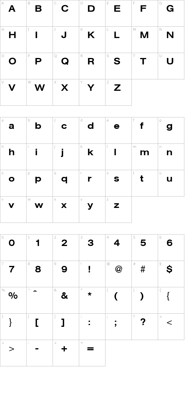 AtkinsExtendedMedium-Regular character map