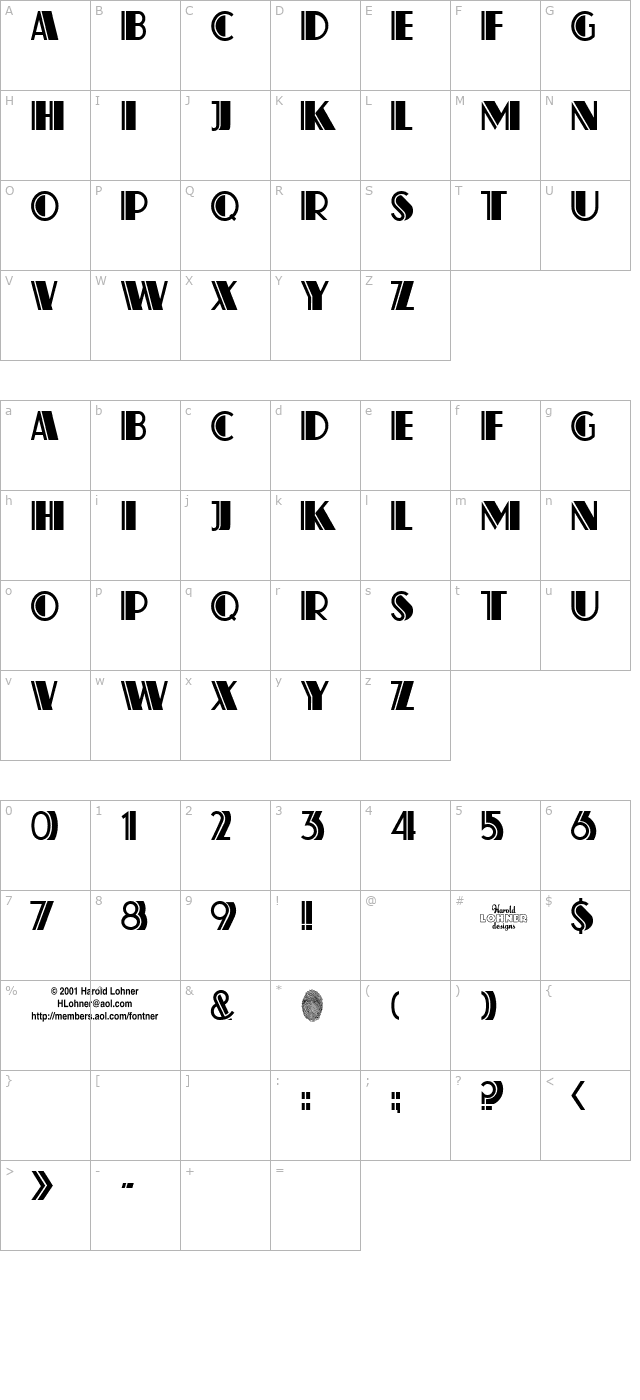 atlas-solid character map