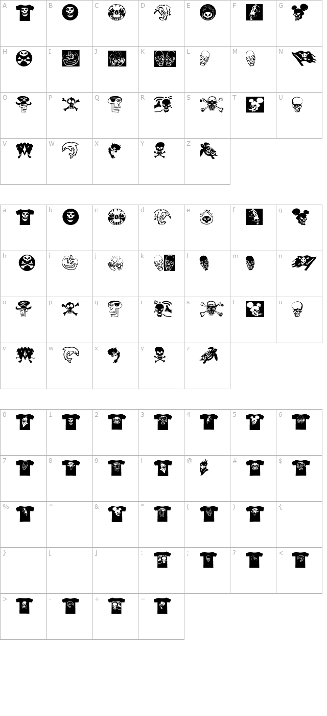 atlastatshirt character map