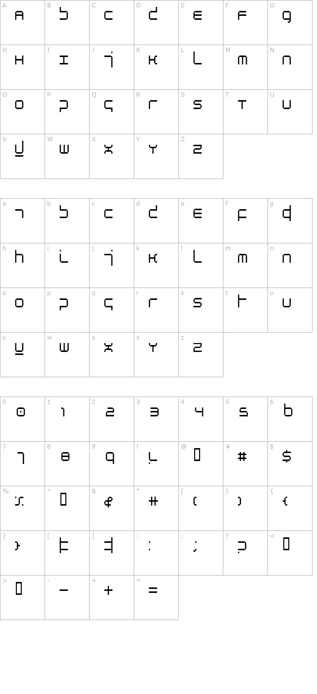 Atmosphere Light character map