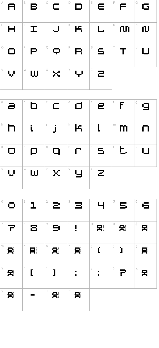 autriche-alt character map