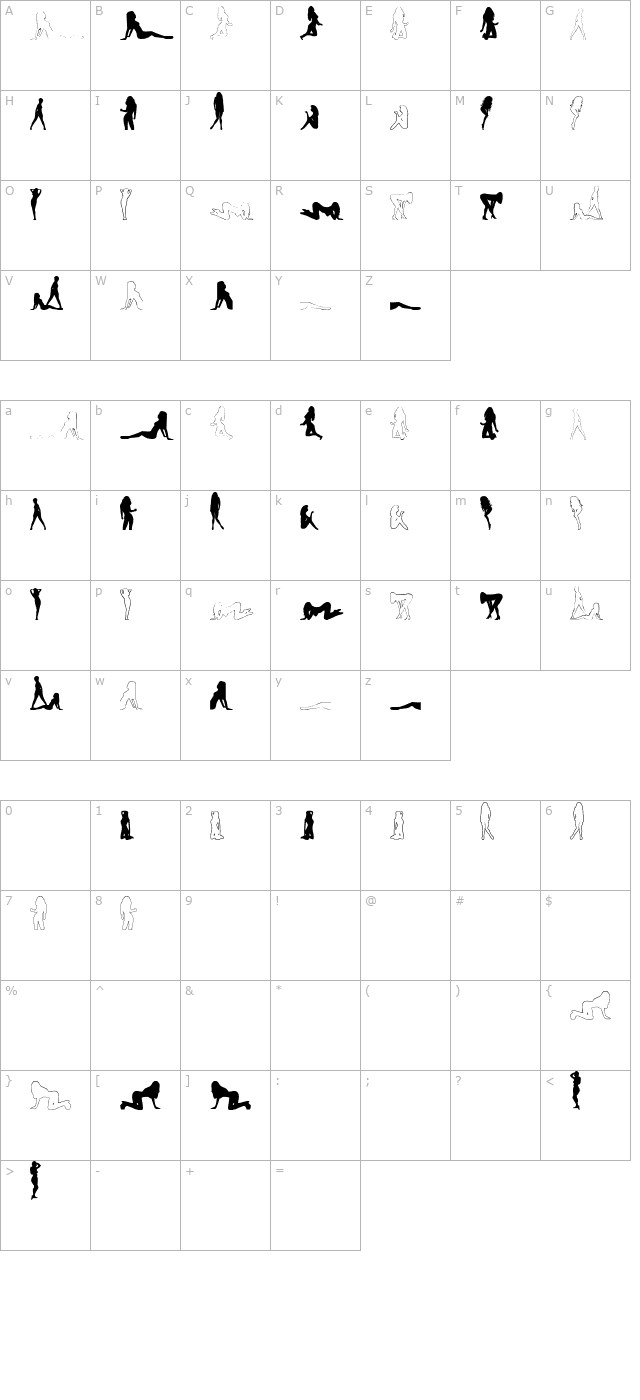 babe-alicious character map