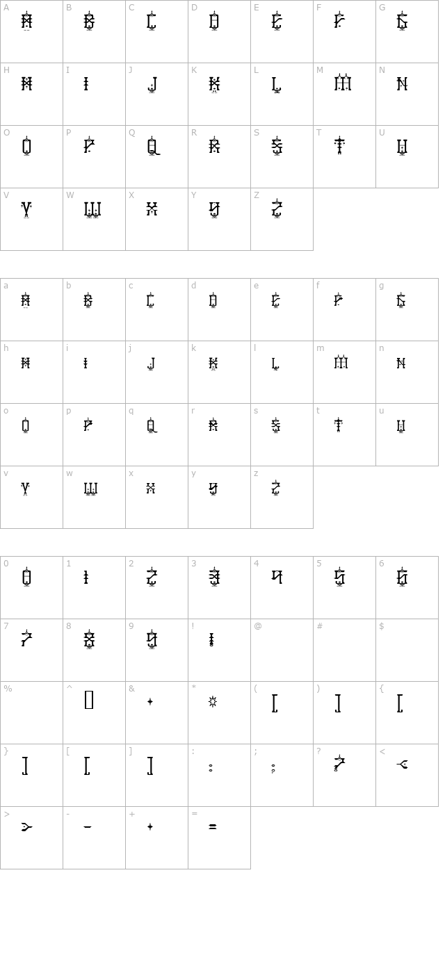 baby-jeepers character map