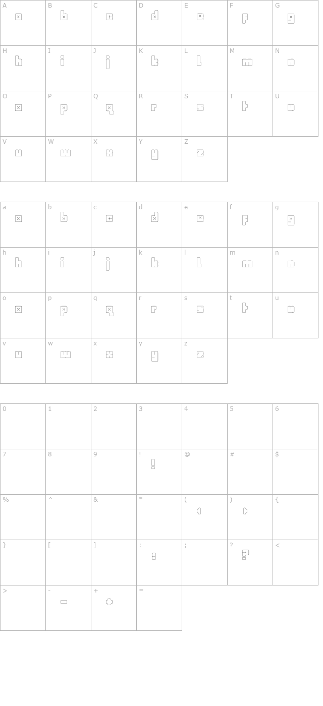 babybox character map