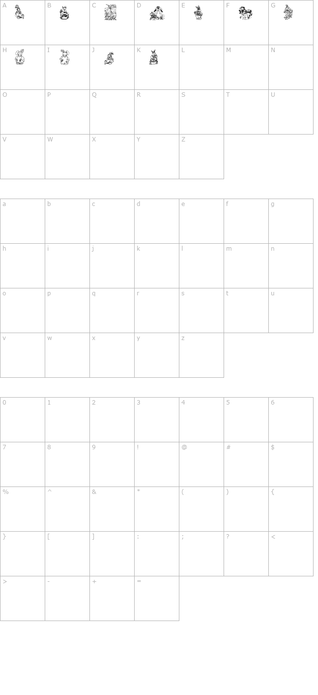 BabysBreathEasterRegular character map