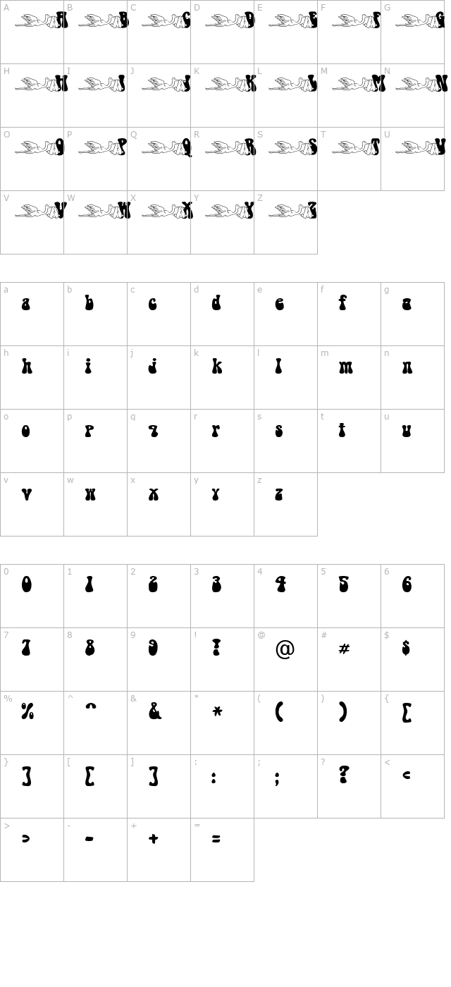 babystork-becker character map