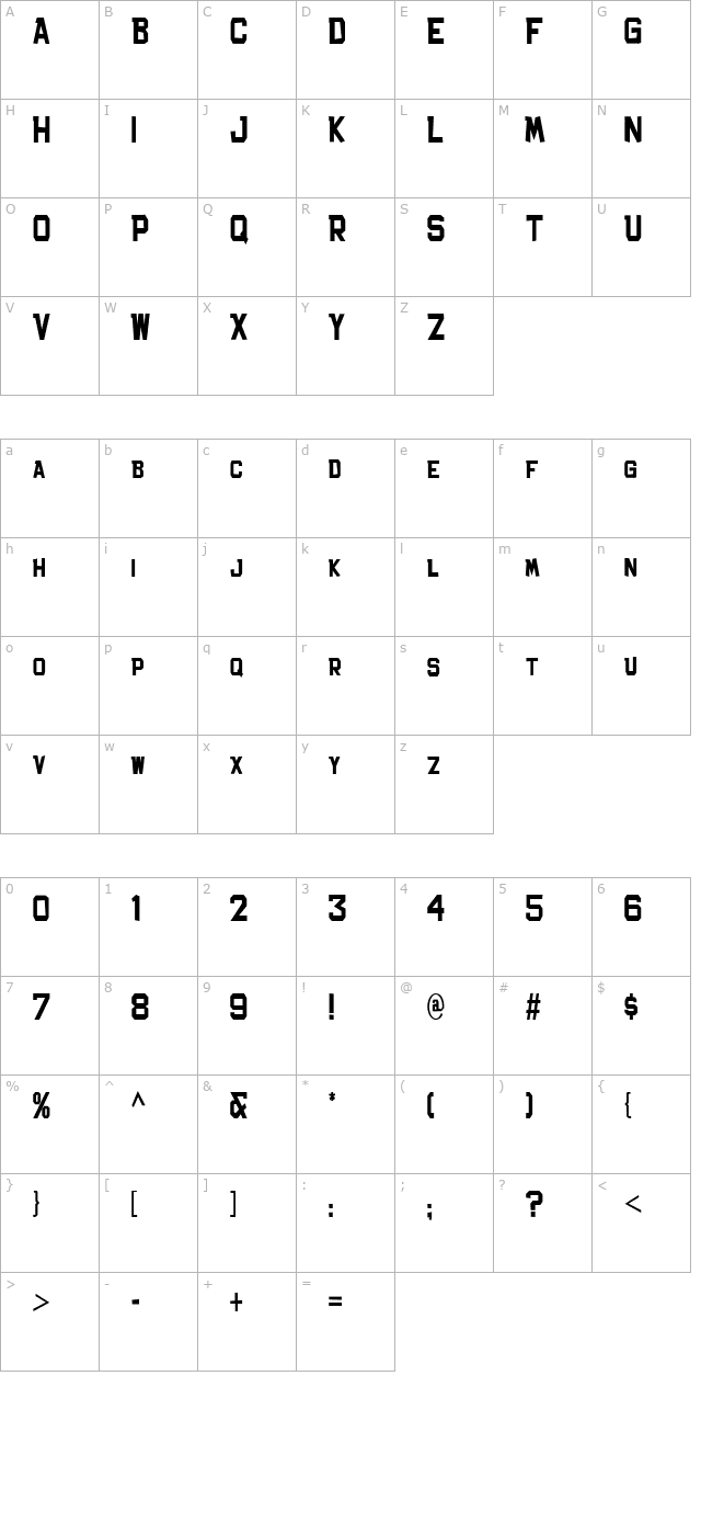 bachelor-pad-condensed-jl character map