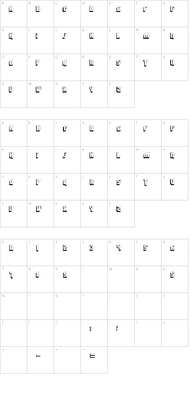 Bad Mofo character map