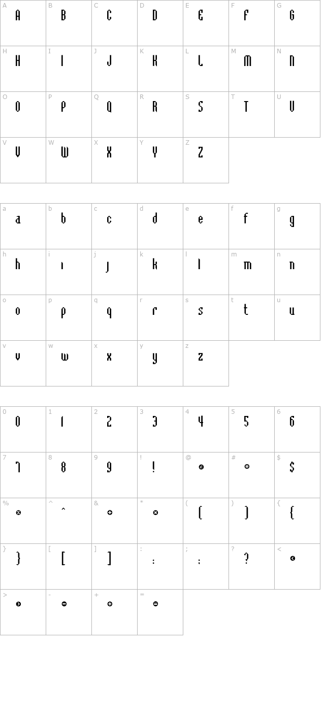 badlocicg-bevel character map