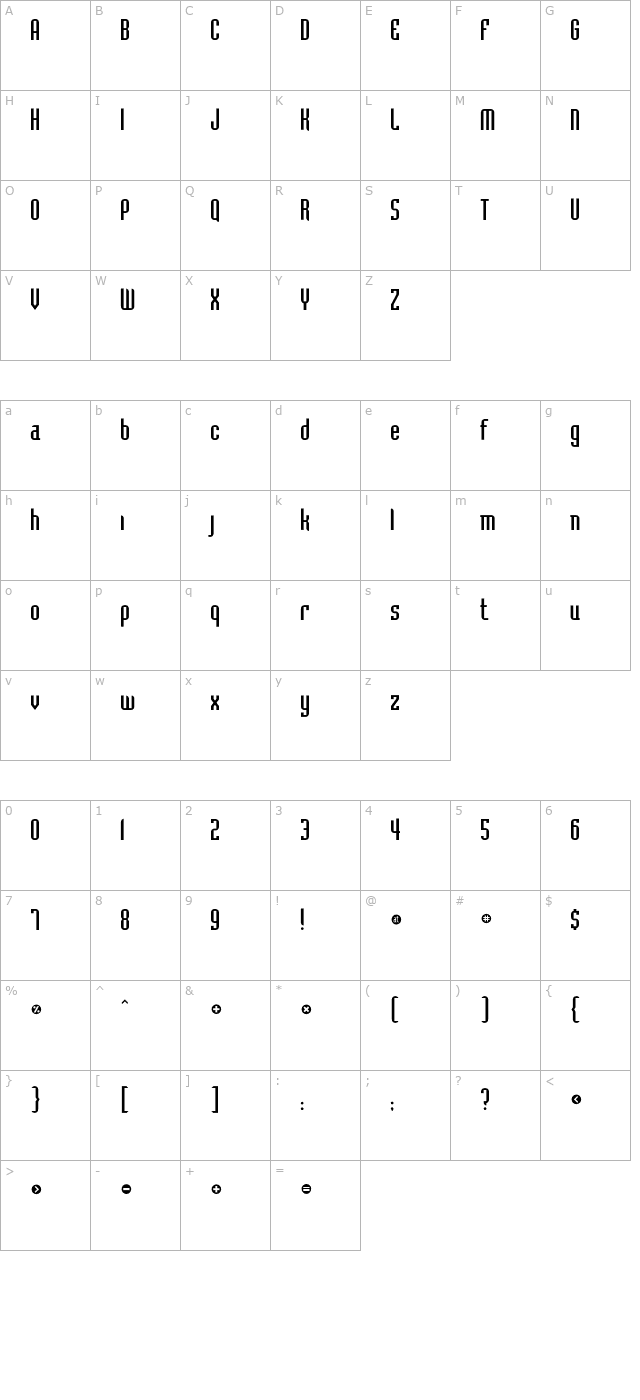 badlocicg character map